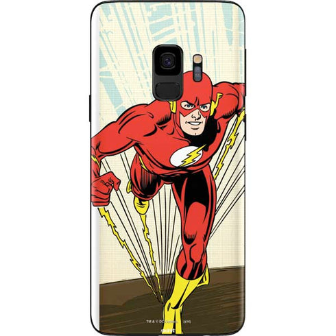 DC Comics The Flash Classic Art Sprint Pose Galaxy S9 Skin